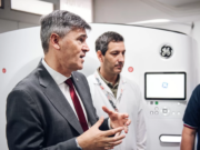 Passerini puso en funcionamiento un tomógrafo de última generación en el Hospital Municipal de Urgencias