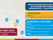 Cinco lugares y una línea telefónica municipal donde recibir atención gratuita en salud mental, consumo problemático y adicciones