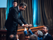 Passerini asistió a la asunción del nuevo ministro de Cooperativas y Mutuales de la Provincia, Gustavo Brandán