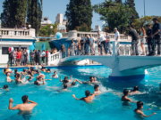 ¡Empezó la temporada de verano! Passerini recorrió el primer día de pileta en el Parque Sarmiento