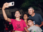 Passerini compartió la cena de Reyes junto a los niños y niñas de la Fundación Unidos por una Mañana Mejor