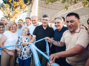 Passerini y Llaryora pusieron en marcha el nuevo Polideportivo de barrio Los Gigantes