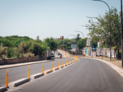 En las próximas semanas el corredor de la avenida Del Piamonte sumará una senda para ciclistas: la integralidad de las obras presentan un avance del 90%