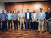 Passerini recibió al intendente Eduardo Accastello quien presentó la grilla del 57° Festival de Peñas de Villa María