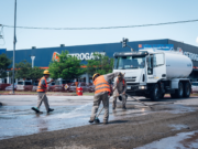 Tras 4 intensas jornadas de trabajo en múltiples turnos, se habilitará el tránsito antes de lo previsto en Colón y Sagrada Familia