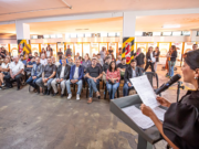 Homenaje a las y los trabajadores municipales víctimas de la dictadura militar en el Palacio 6 de Julio