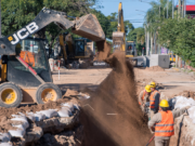 El desagüe pluvial de avenida Sagrada Familia presenta un 30% de avance