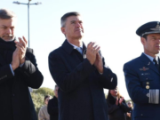 Día de la Bandera: Passerini encabezó el tradicional izamiento del emblema patrio