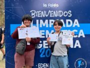Dos estudiantes municipales sobresalieron en la instancia nacional de la Olimpíada Matemática Ñandú