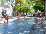 Avanzan los trabajos de rehabilitación de calzada en barrio Empalme y Alta Córdoba