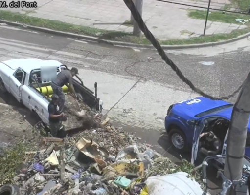 Con las filmaciones como prueba, la Municipalidad denunció penalmente a once personas que arrojaron residuos en baldíos privados y lugares públicos