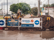 Córdoba en obras: nuevo frente de bacheo con hormigón en avenida Florencio Parravicini