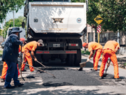 Finalizaron las obras de bacheo con hormigón en Lagunilla