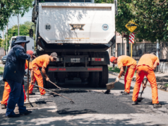 Finalizaron las obras de bacheo con hormigón en Lagunilla