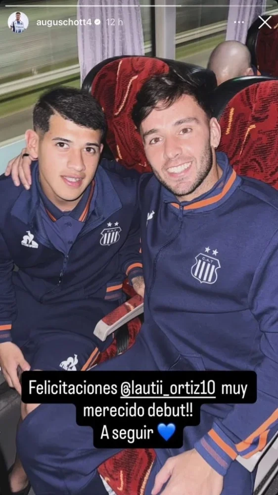 Respaldo de capitán: el contundente mensaje de Augusto Schott tras el debut de Lautaro Ortiz Respaldo de capitán: el contundente mensaje de Augusto Schott tras el debut de Lautaro Ortiz
